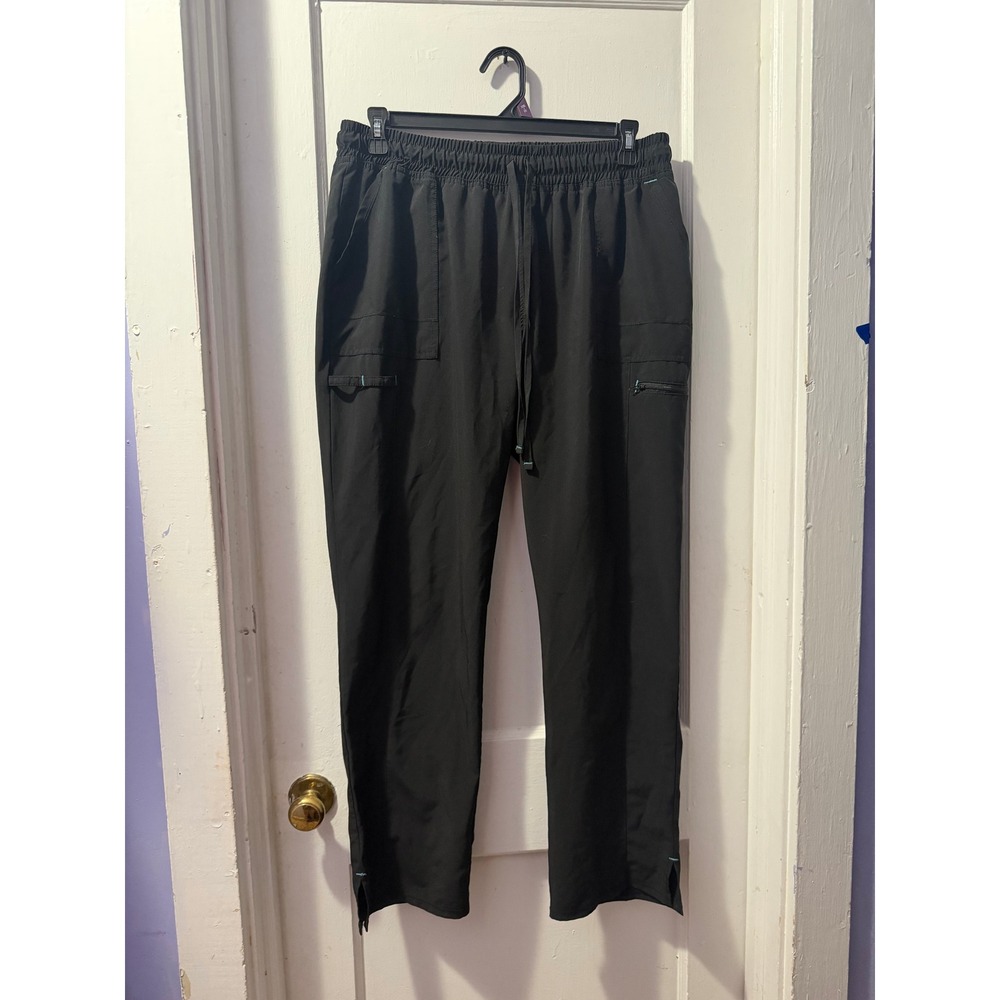 Scrub Star Black Medical Scrub Pants XL Elastic Waist Drawstring Cargo Pockets
